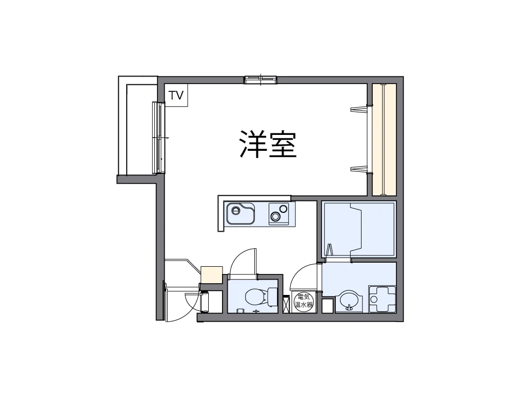 代表的な間取のため実際の間取とは異なる場合があります