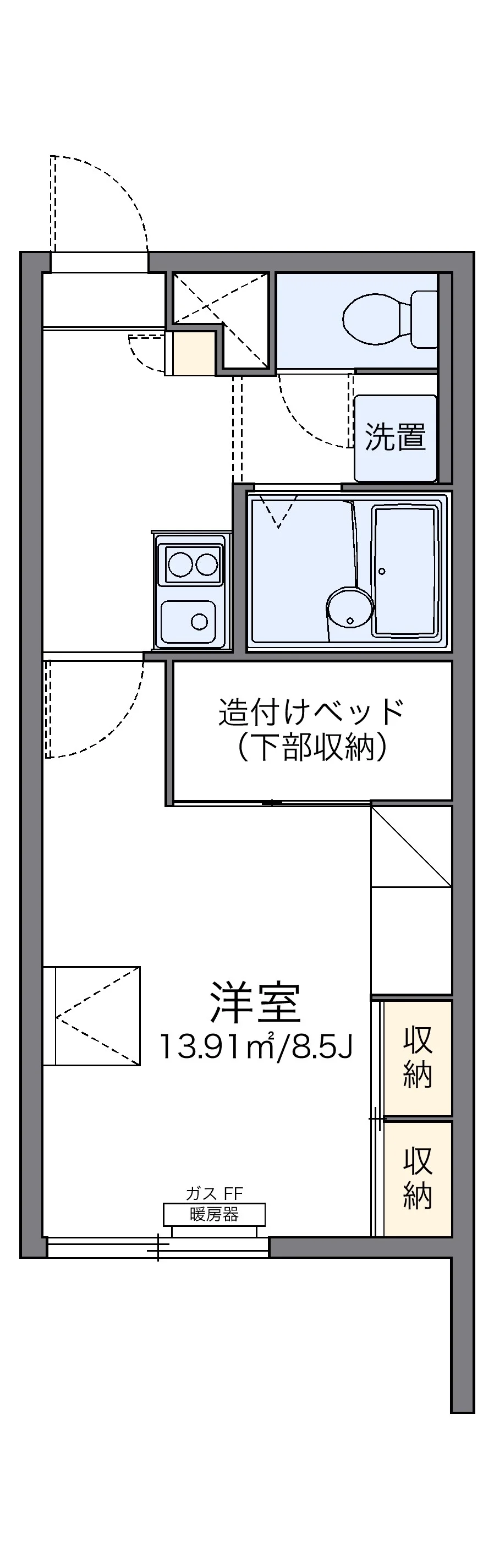 代表的な間取のため実際の間取とは異なる場合があります
