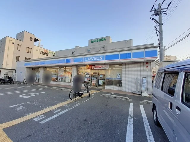 ローソン長吉長原店まで319m