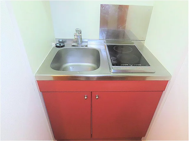 2口の電気コンロまたはIHコンロとなります