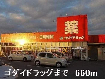 ゴダイドラッグまで660m