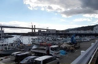 小田原漁港まで750m