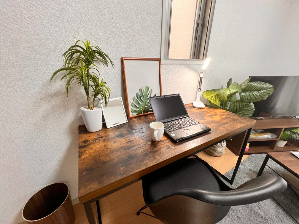 広々スペースで仕事もはかどります