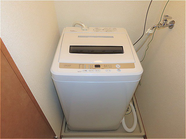 洗濯機も付いています