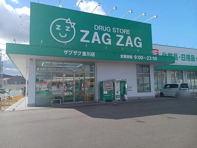 ザグザグ金川店まで1200m