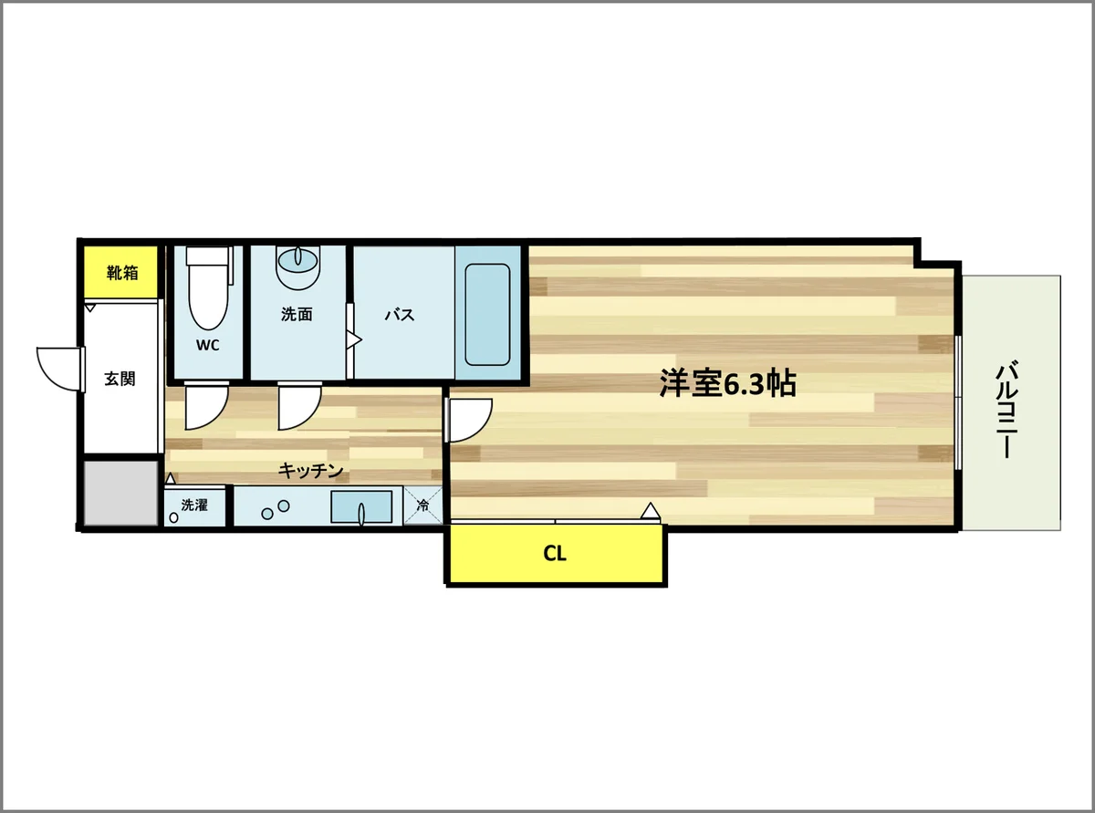 収納も充実した物件です。