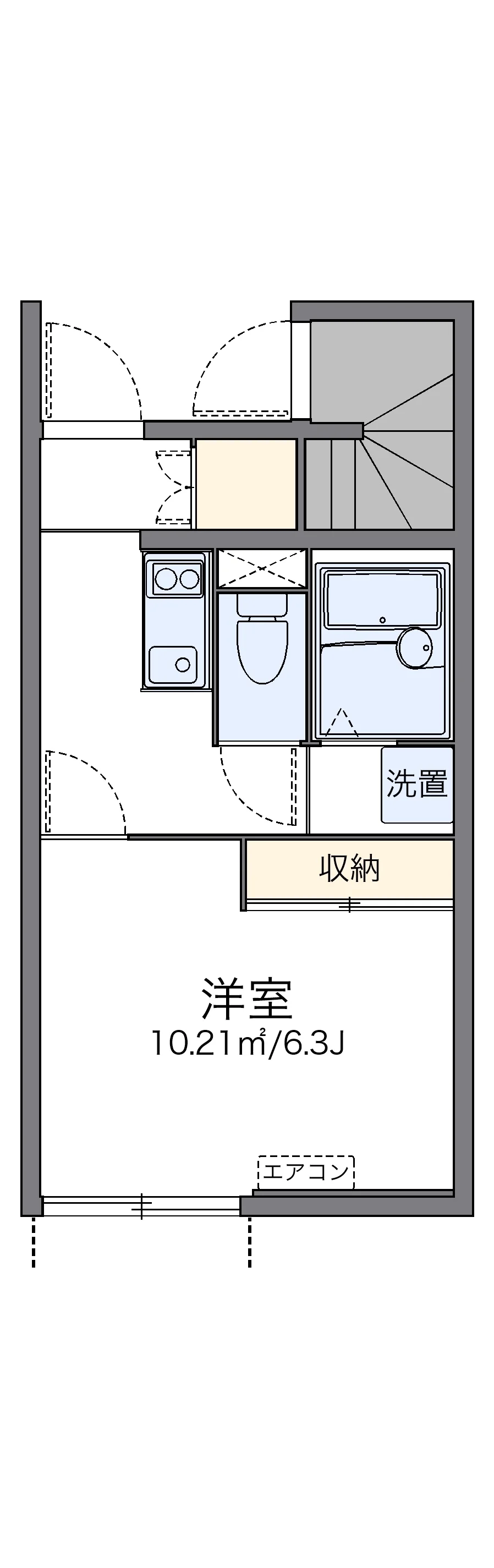 代表的な間取のため実際の間取とは異なる場合があります