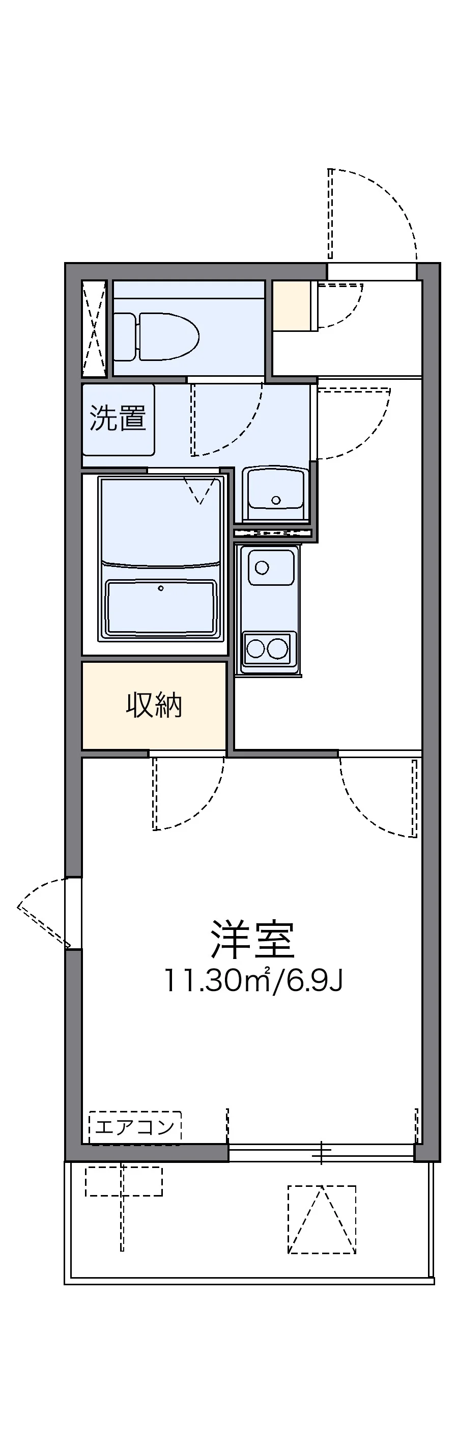 代表的な間取のため実際の間取とは異なる場合があります