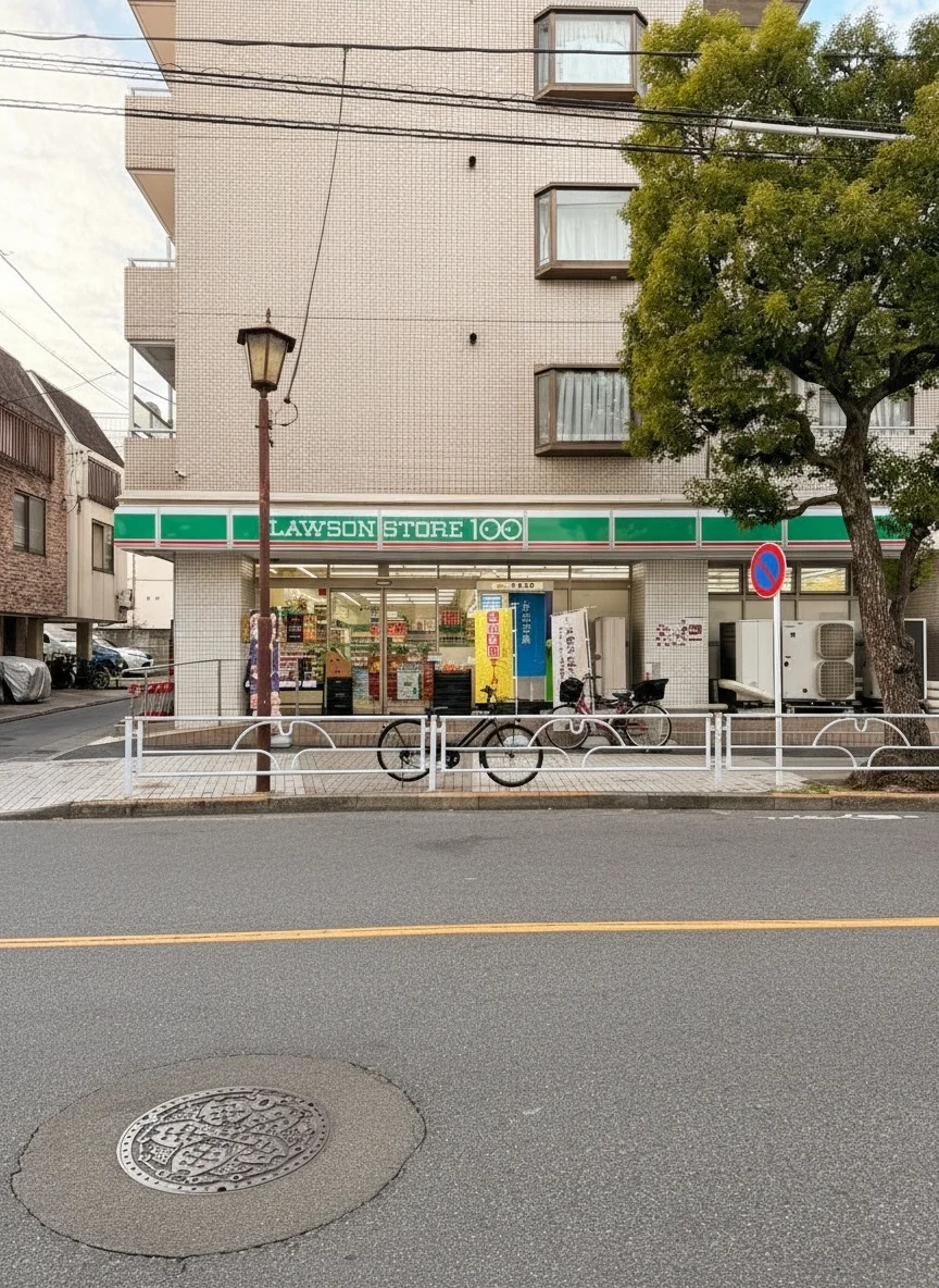 物件から一番近くにある100円ローソン