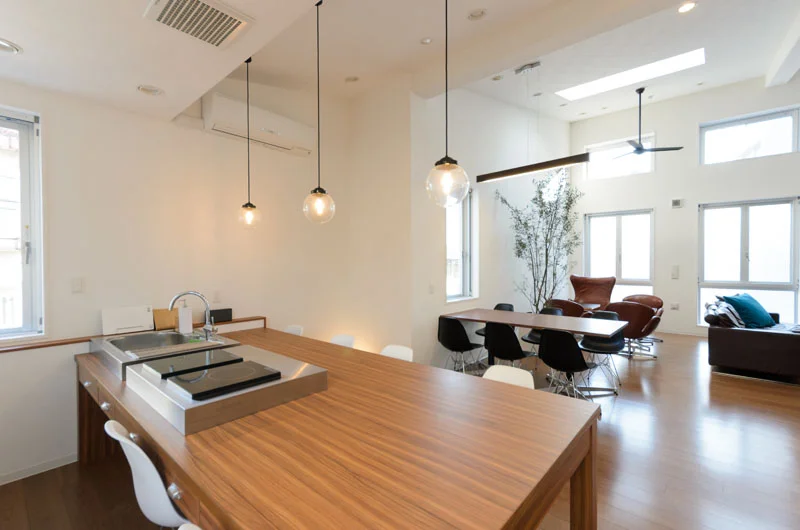 IHコンロ付きの便利なカウンターキッチン