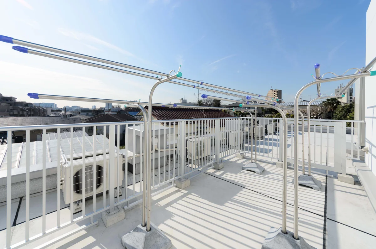 広々としたバルコニー