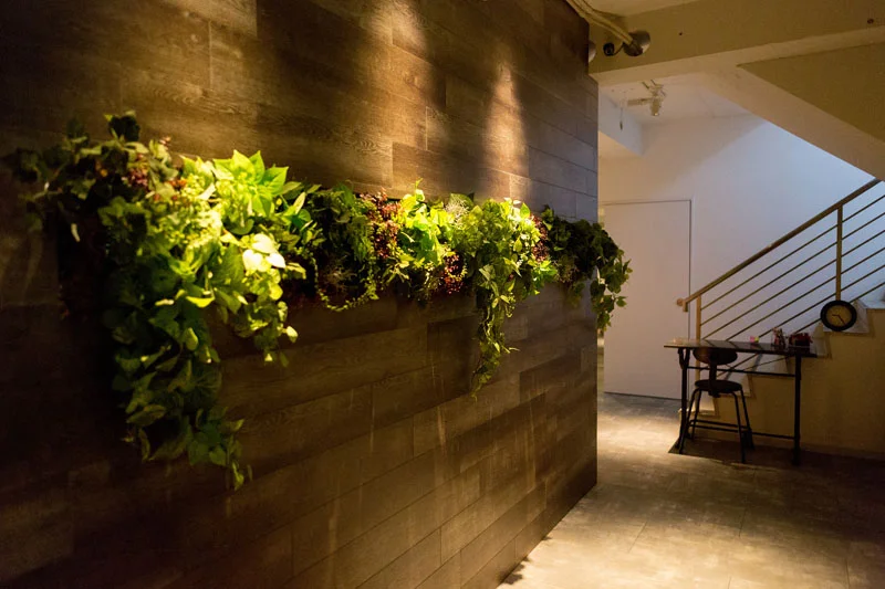 落ちついた雰囲気のエントランス