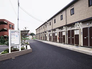 屋根付き駐輪場あり