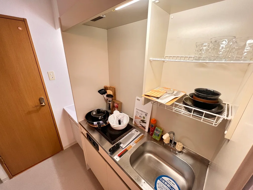 食器も無料。ご利用日初日から困りませんね。