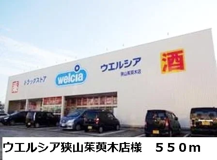 ウエルシア狭山茱萸木店様まで550m