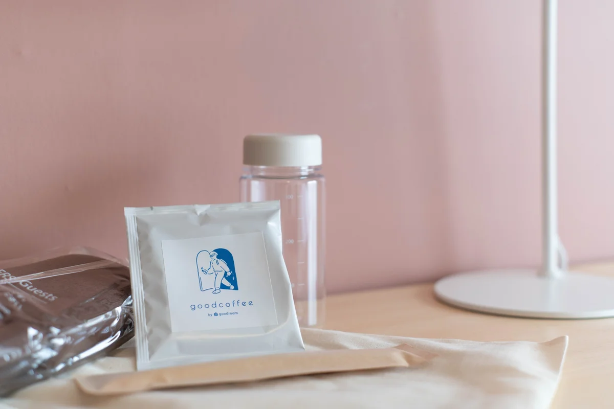 入居初日にこちらのアメニティセットがもらえますよ！