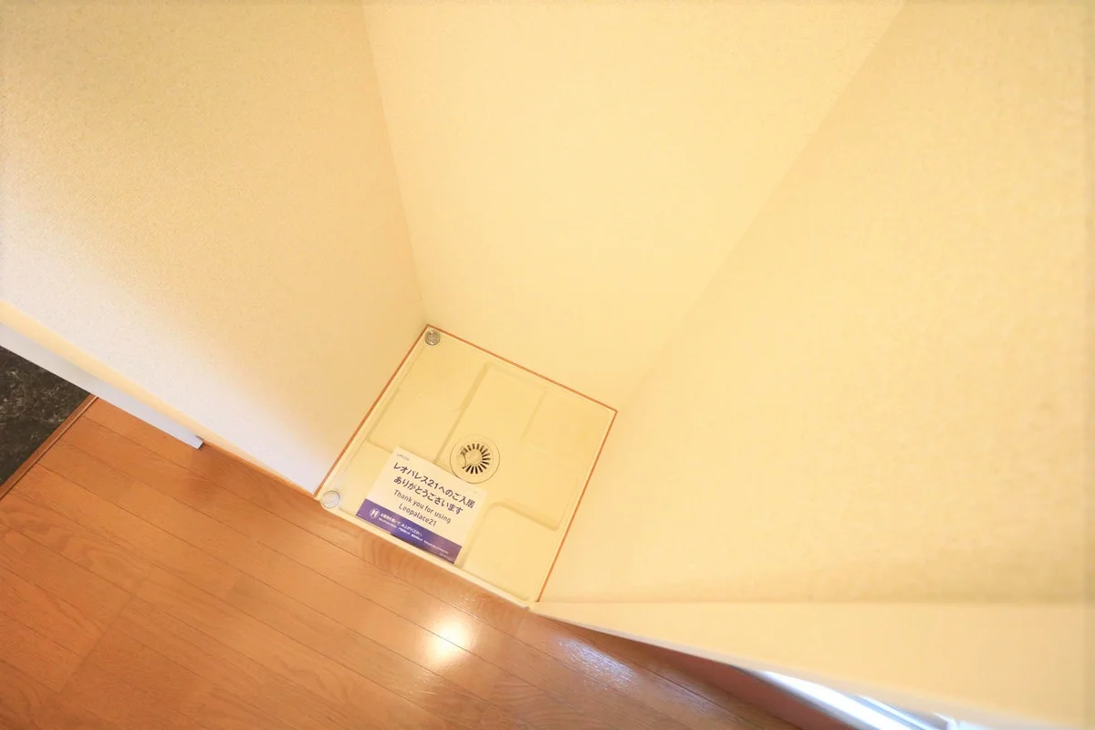 防水パン付き室内洗濯機置き場あり