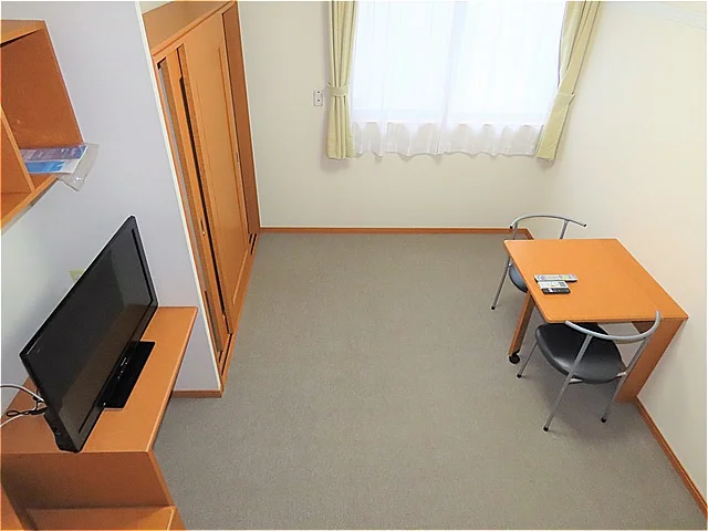 ベッド上からのアングルです