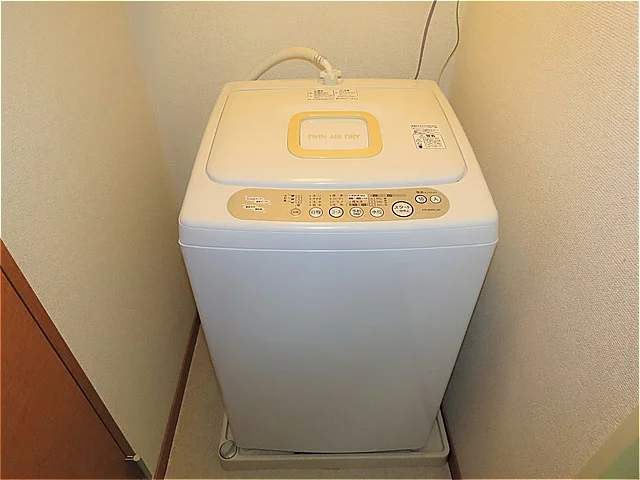 洗濯機も付いています