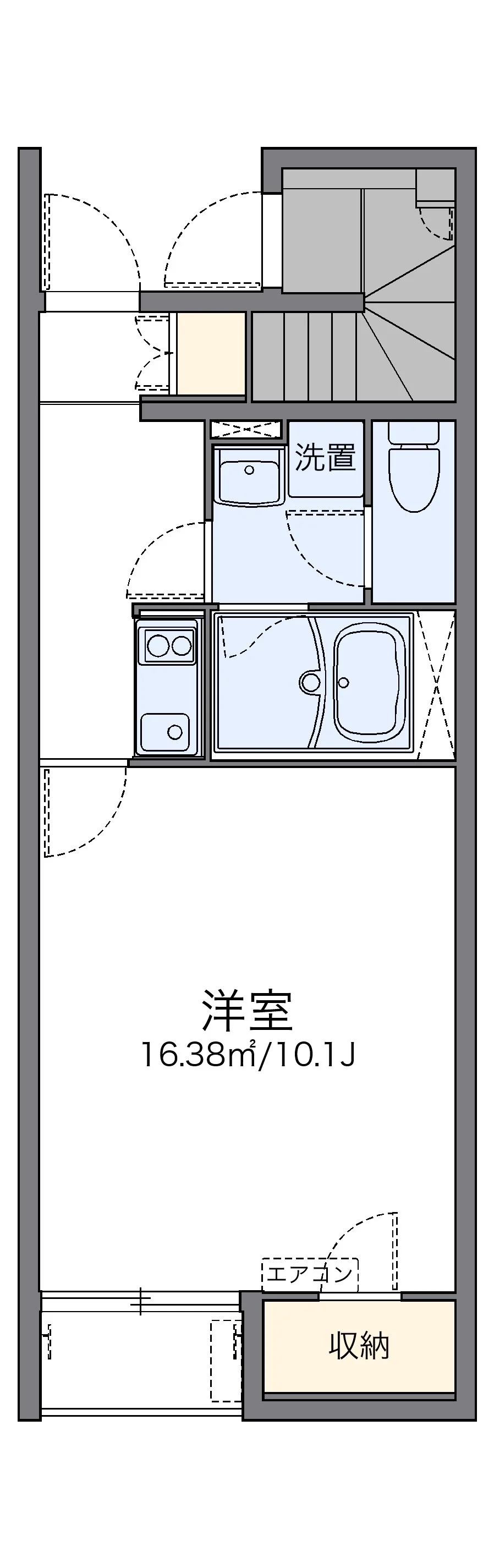 代表的な間取のため実際の間取とは異なる場合があります