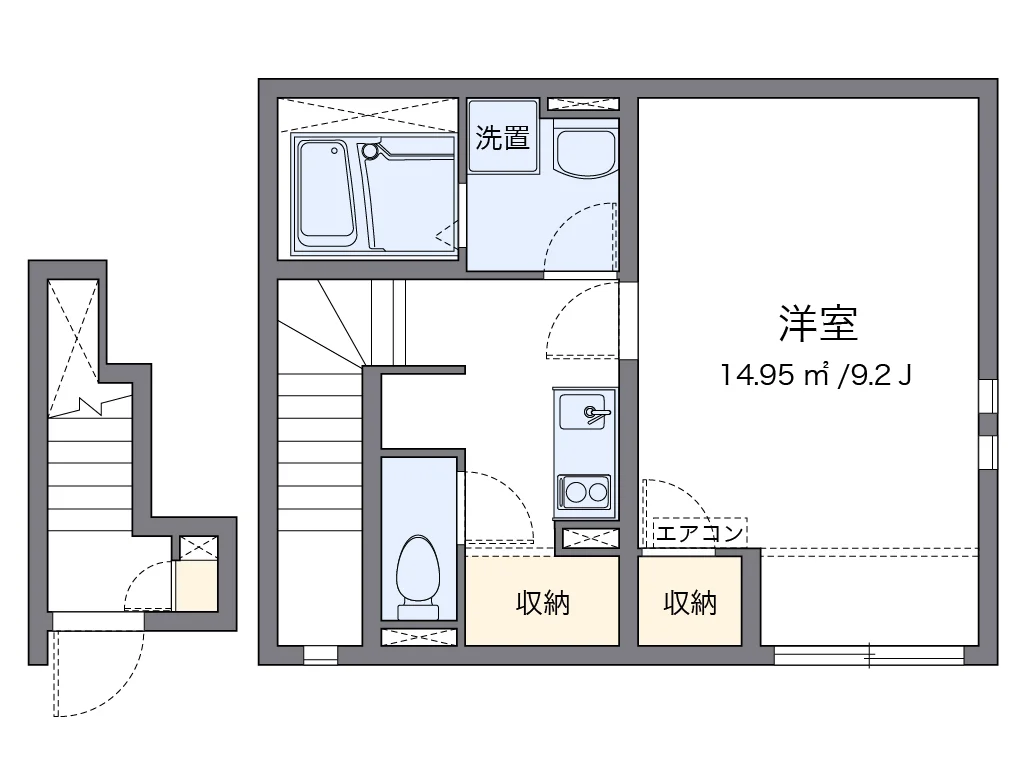 代表的な間取のため実際の間取とは異なる場合があります