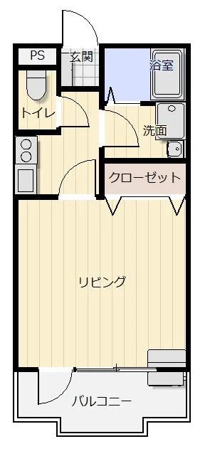 広々1K★鉄筋コンクリート造！