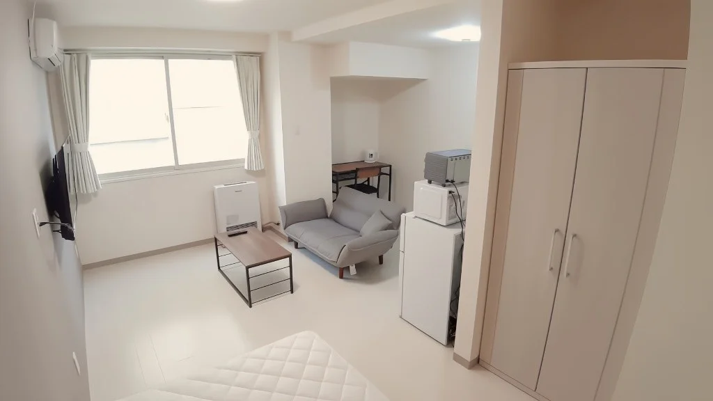 ベッドからはこういう感じに見えます