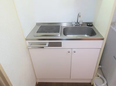 １口の電気コンロまたはIHコンロとなります