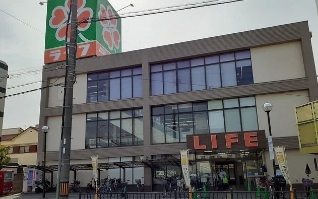 ライフ江口店まで350m