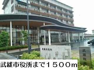 市役所まで1500m
