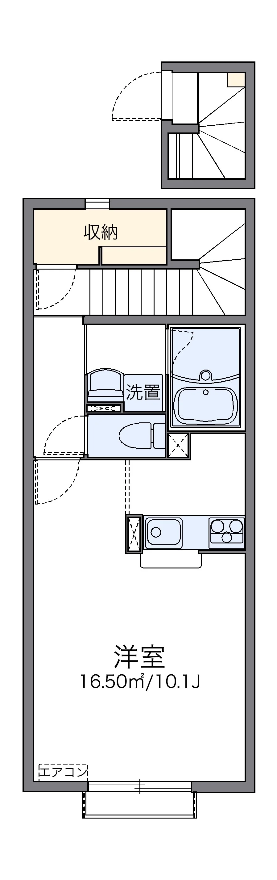 代表的な間取のため実際の間取とは異なる場合があります