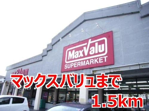 マックスバリュまで1500m