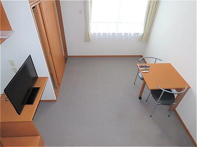 ベッド上からのアングルです