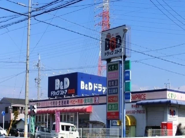 Ｂ＆Ｄドラッグまで1100m