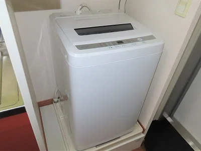 洗濯機も付いています