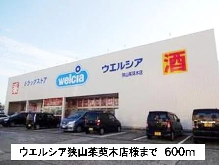ウエルシア狭山茱萸木店様まで600m
