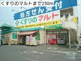 くすりのマルトまで250m