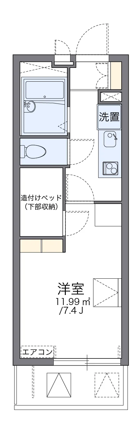 代表的な間取のため実際の間取とは異なる場合があります