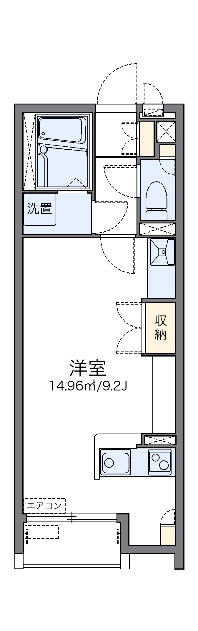 代表的な間取のため実際の間取とは異なる場合があります