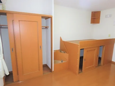 クローゼット、ベッド下収納あり