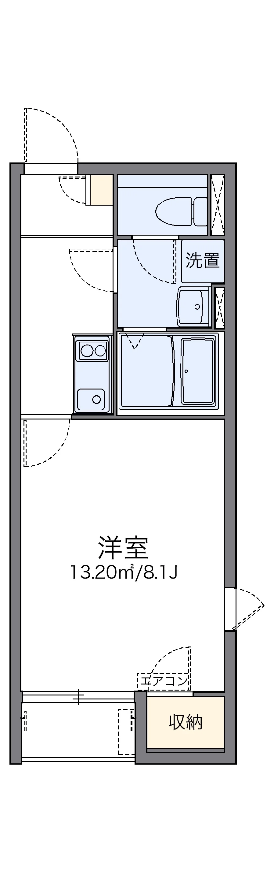 代表的な間取のため実際の間取とは異なる場合があります