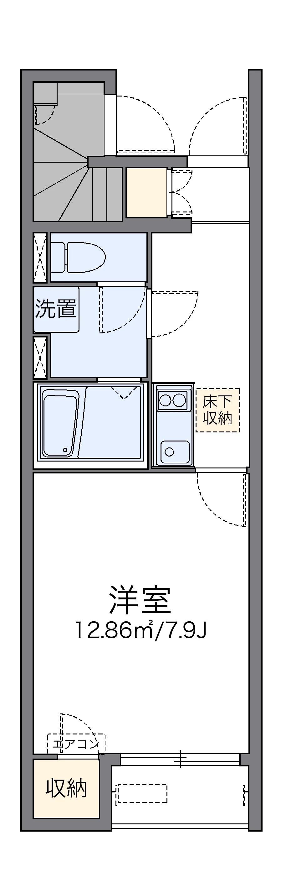代表的な間取のため実際の間取とは異なる場合があります