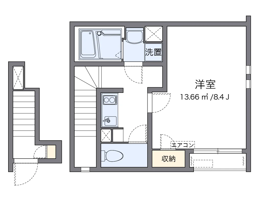 代表的な間取のため実際の間取とは異なる場合があります