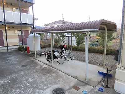 屋根付き駐輪場あり