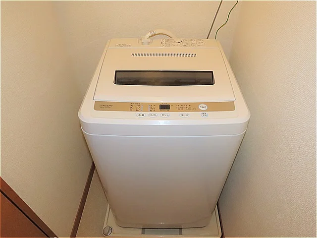 洗濯機も付いています