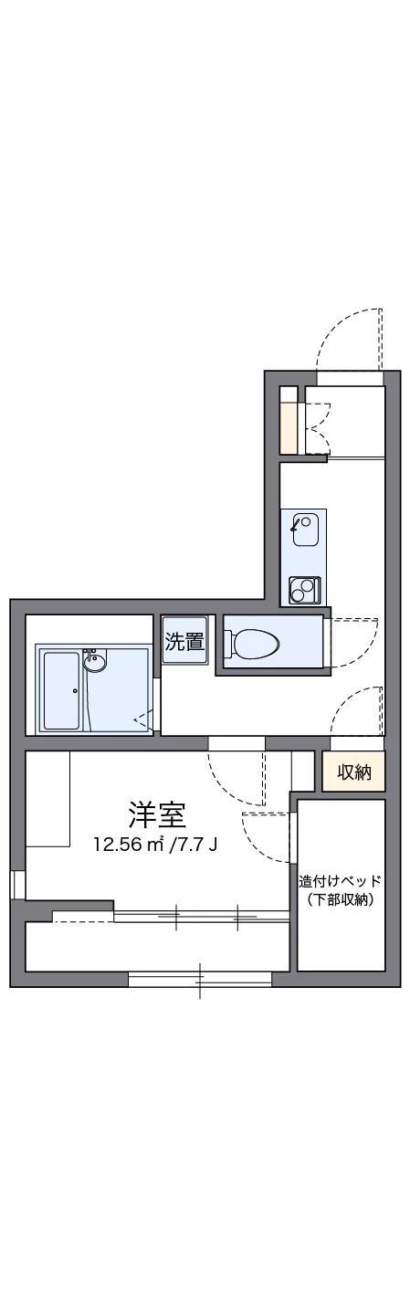 代表的な間取のため実際の間取とは異なる場合があります