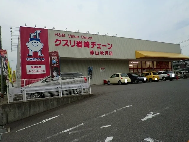 クスリ岩崎チェーン徳山秋月店まで600m
