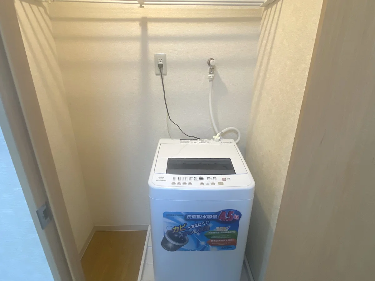 室内洗濯機、ちょっとした収納スペースにも✨