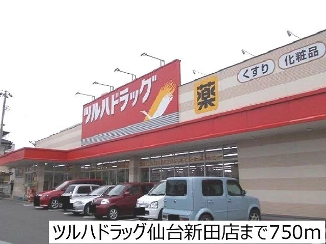 ツルハドラッグ新田店まで750m