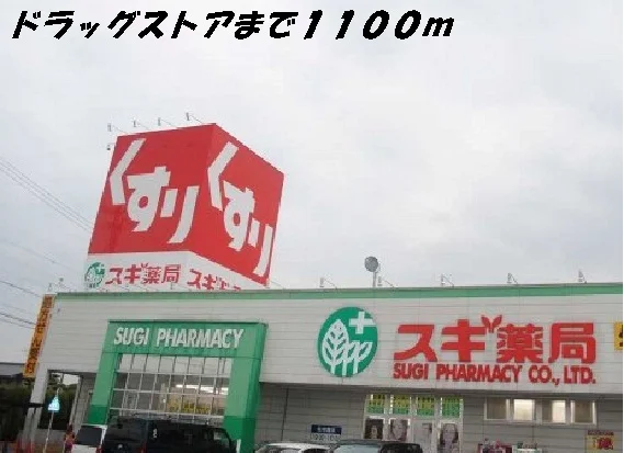 スギ薬局まで1100m